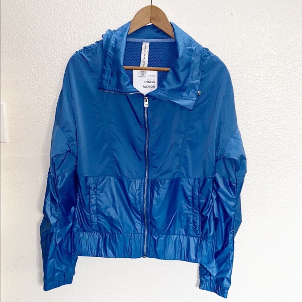 Lorna Jane Night Runner Blue Cosmic Dust Active Jacket - Picture 2 of 16